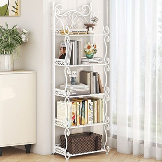 【 Foldable and free to install 】 Bathroom storage rack, floor standing bathroom, kitchen storage, iron triangle shelf