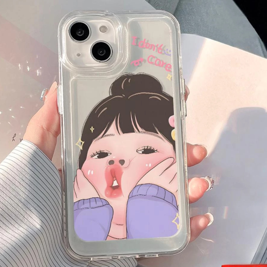 กรณี For iPhone 16 15 11 13 12 14 Pro Max 14 7 8 Plus SE X XR XS Max SE เคสไอโฟน Cute ดอกไม้ Clear กันกระแทก Space Case