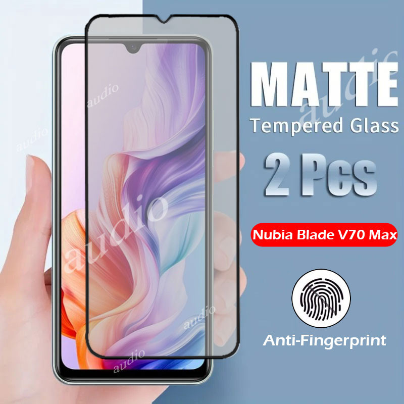 ZTE Nubia V70 Max 4Gคลุมทั้งหมดMatteกระจกนิรภัยสําหรับZTE Blade V70 Max BladeV70 4G Anti-Fingerprint