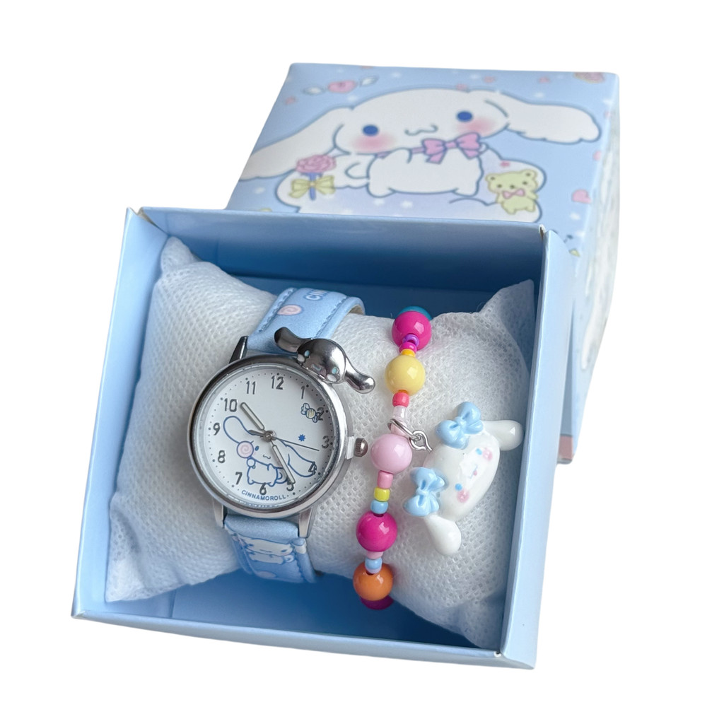 ใหม่ sanrio การ์ตูน kuromi hello kitty Cinnamoroll นาฬิกาสําหรับวัยรุ่นสาวนักเรียนคุณภาพสูงนาฬิกากันน้ําสําหรับเด็กสาวของขวัญที่ดีที่สุดสําหรับเด็ก