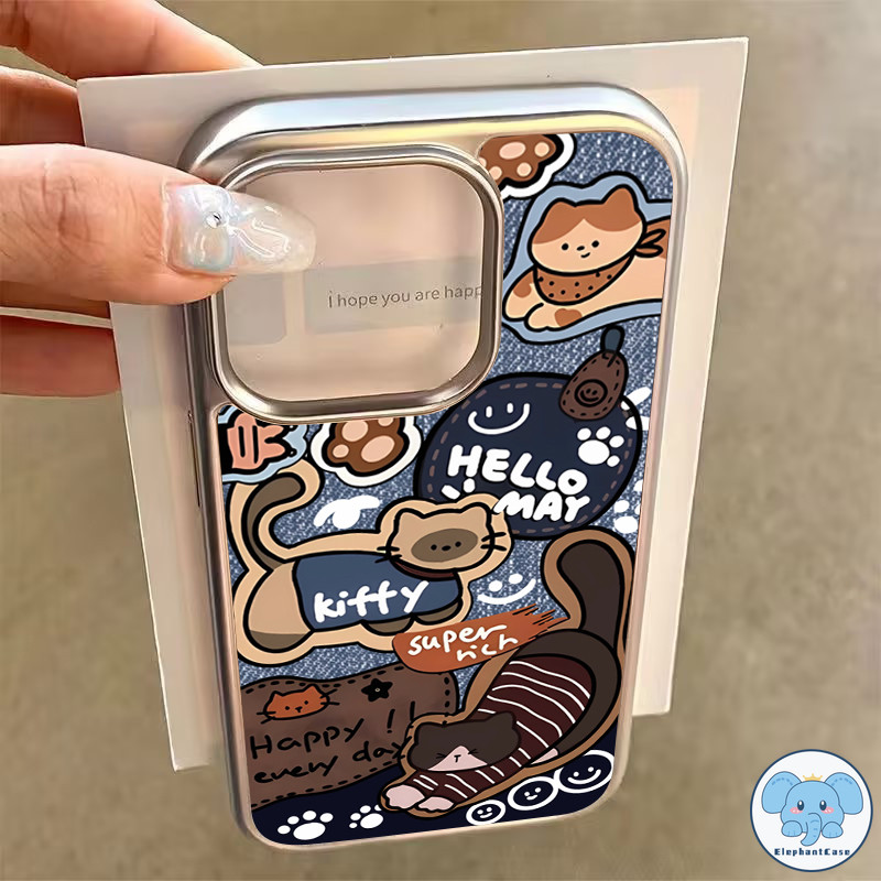 เคสรูปแมวดัชชุนด์ลายการ์ตูน IPhone 11 16 13 12 15 14 Pro Max XR X XS 8Plus 7Plus Max 7 8 16 Plus SE เคสลายเครยอนชินจัง - รูปที่ 6