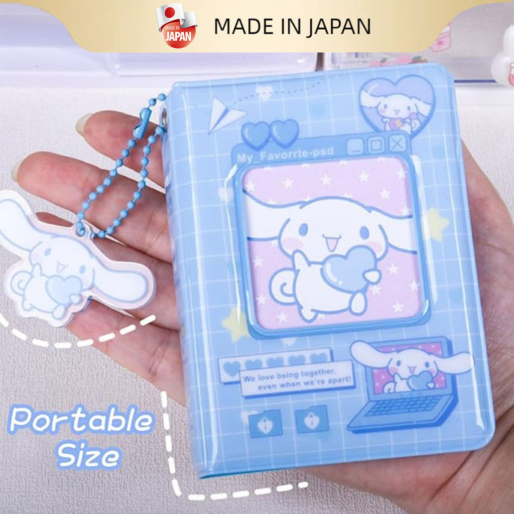 แฟ้มสะสมการ์ด kuromi cinnamoroll melody อัลบั้มรูปโพลารอยด์ ลายการ์ตูนน่ารัก แฟ้มกระดุม PVC วัสดุคุณภาพสูง
