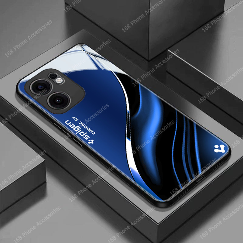 เคส OPPO Reno 13F 13 5G เคส OPPO Reno 13 Pro 5G เคสกันกระแทกพร้อมเลนส์กล้อง Protector ผู้ชายสไตล์ธุรกิจป้องกันการตกเคสโทรศัพท์ประกบด้วยสีที่ตัดกัน