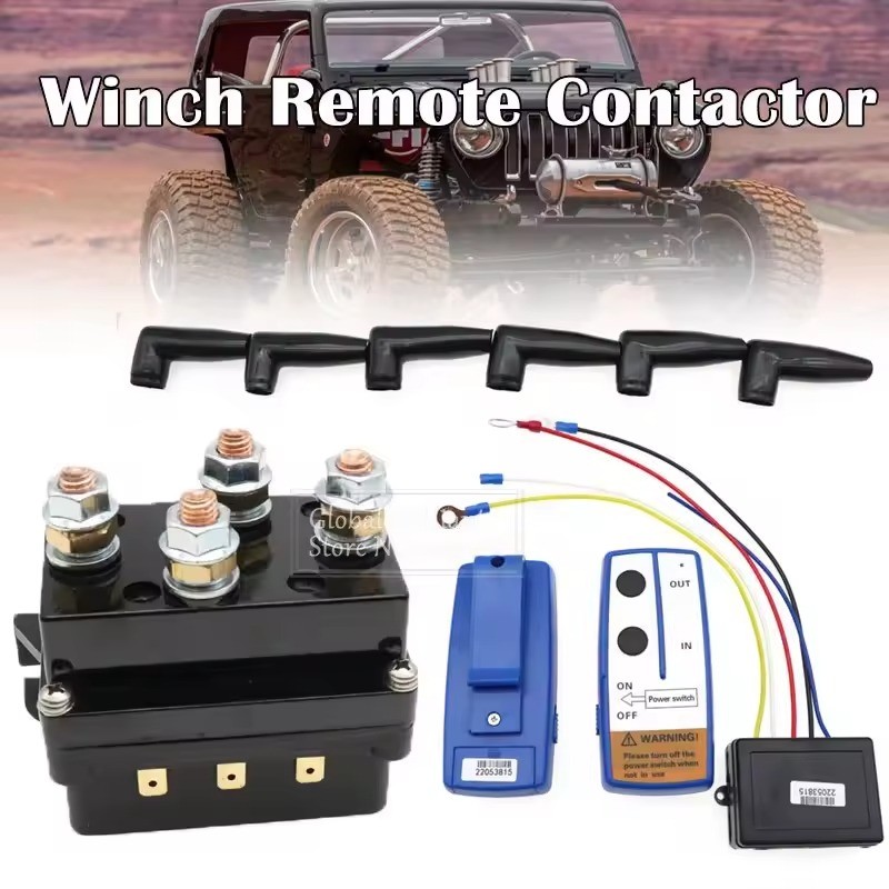 12v.24v Winch Rocker สวิทช์ Thumb 250A/400A/500A Solenoid รีเลย์ Contactor Winch สําหรับ ATV UTV สวิทช์ 4WD 4x4 เรือควบคุม