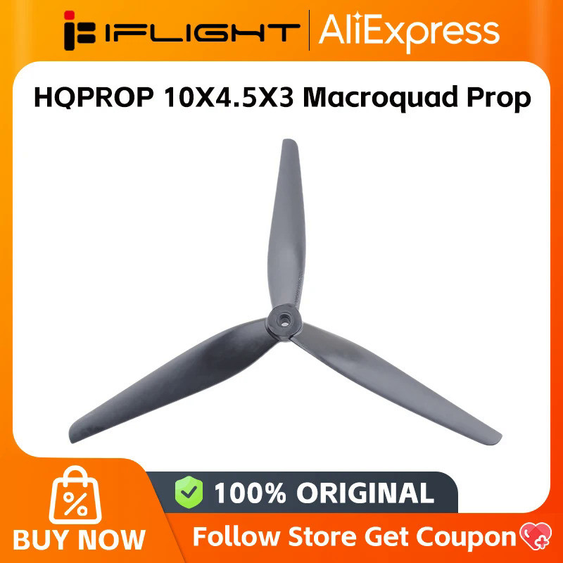 2Pair iflight HQPROP 10X4.5X3 Macroquad Prop 10inch FPV Propeller for XING2 3110 FPV Cinelifter Moto