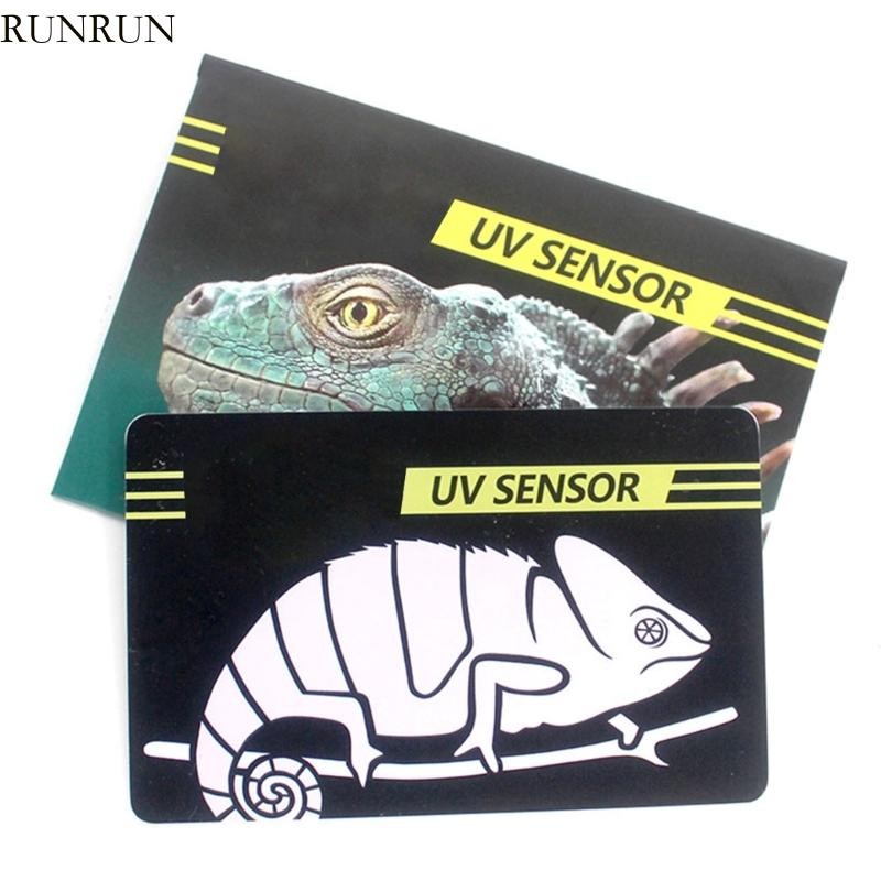 Reptile UVB Light Lamp Bulb Test Card UV Tests Paper Tester Meter Pet Supplies