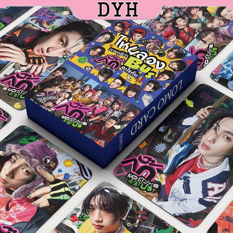 การ์ด BUS LOMO Card 55 ชิ้น/กล่อง No-Status Status GELBOYS อัลบั้ม โปสการ์ด Photocard Because of You