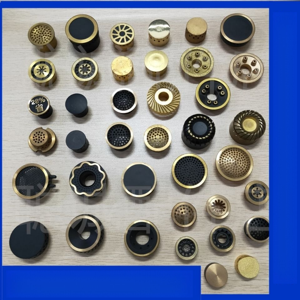 อุปกรณ์เสริมฝาครอบไฟเตาแก๊สหัวเตาทั่วไปแกนไฟเตาแก๊สอุปกรณ์เสริมฝาครอบแหวนไฟขนาดเล็กแกนไฟทองแดง