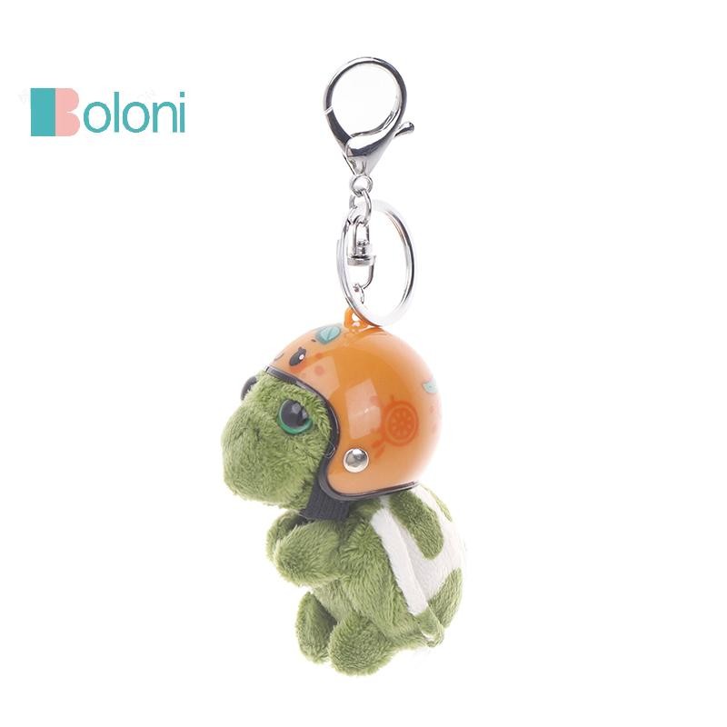 [โบโลนี] หมวกกันน็อคเต่าพวงกุญแจน่ารักการ์ตูนตุ๊กตาเต่าทะเลจี้ตุ๊กตาคู่กระเป๋าเสน่ห์รถที่เก็บกุญแจเด็กของขวัญใหม่ - รูปที่ 7