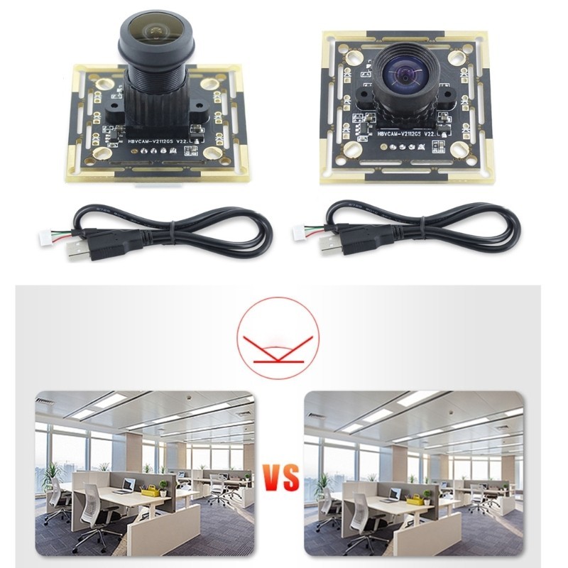 3C 0 3MP OV7251 โมดูลกล้องสแกนความเร็วสูง 640x480 โฟกัสคงที่ MJPEG YUY2