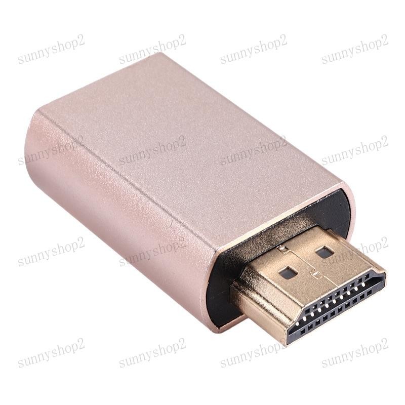 [sunnyshop2019] อะแดปเตอร์ที่จับสัญญาณ HDMI KVM HDMI2.0 EDID DDC ปลั๊กดัมมี่ สําหรับจอแสดงผล HDMI อิมูเลเตอร์ เป็น 3840X2160