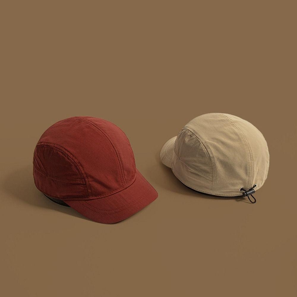 หมวกทรงเบสบอล Snapback สำหรับผู้ชายและผู้หญิง, ปรับได้, กันแดดด้วยผ้าฝ้ายแห้งเร็ว - รูปที่ 3