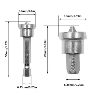 ดอกไขควงสำหรับยิปซั่มไขควงแม่เหล็กวางตำแหน่งบนแผ่นยิปซั่มบอร์ดยิปซั่มพร้อมที่จับหกเหลี่ยมวางตำแหน่งบิตสกรูไขควงแผ่นยิปซั