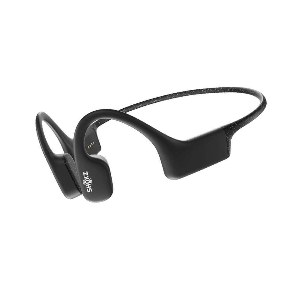 Shokz หูฟังแบบโบนคอนดักชั่น รุ่น OpenSwim Bone Conduction Open-Ear MP3 Swimming Headphones Black