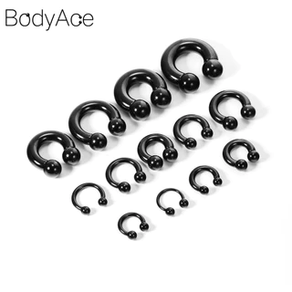 Bodyace จิวจมูก สเตนเลส ขนาดใหญ่ สําหรับเจาะร่างกาย จมูก 1 ชิ้น