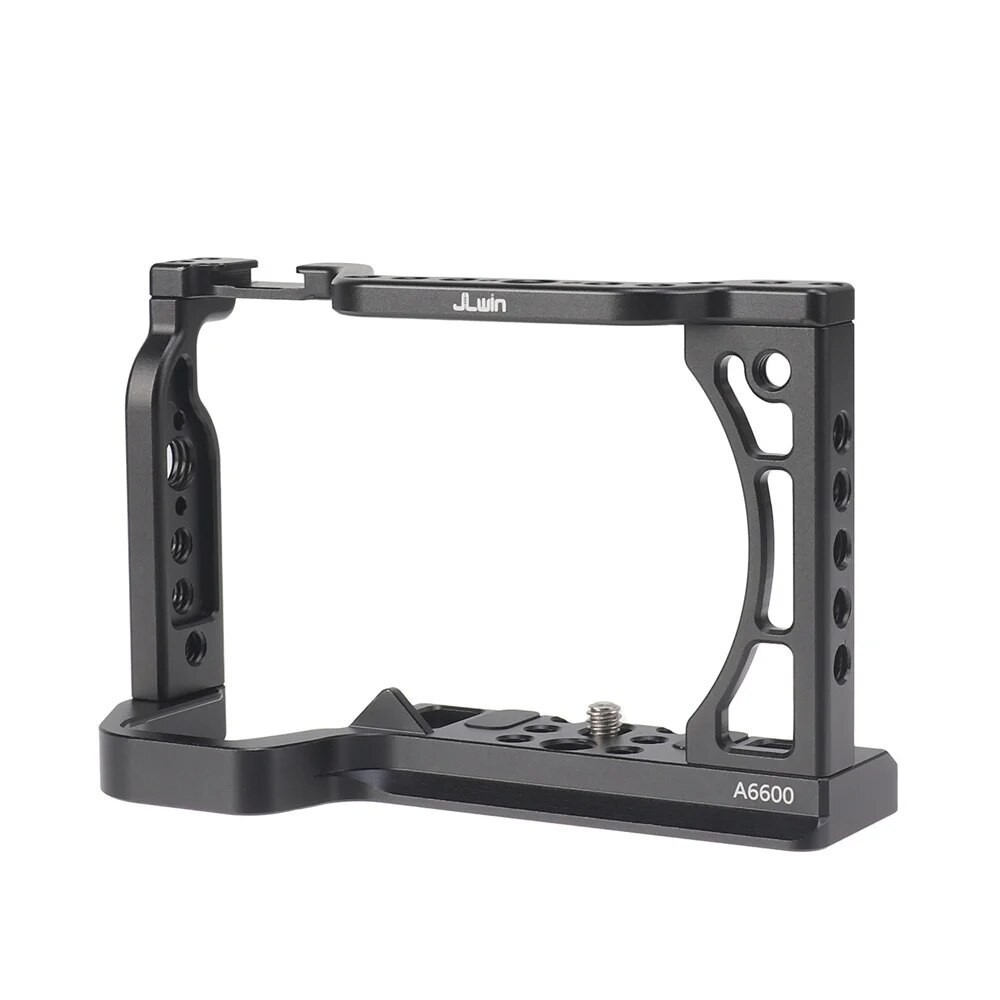 Aluminum Alloy A6600 Camera Cage for Sony A6600 Dslr Cage with Cold Shoe and Arri Locating Holes Tri