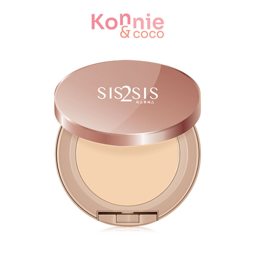 sis2sis Translucent Compact Powder 7g ซิสทูซิส แมท ฟีนิชชิ่ง แป้งอัดแข็งโปร่งแสง.