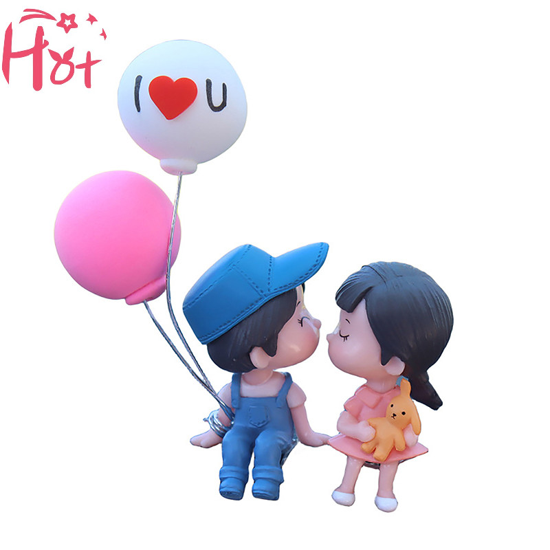 Ge ตุ๊กตาการ์ตูนน่ารัก ขยับได้ เครื่องประดับ สําหรับตกแต่งรถยนต์