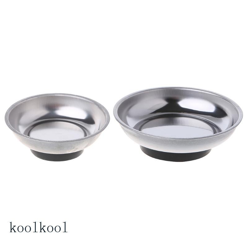 Kool อะไหล่ถาดแม่เหล็ก สเตนเลส ทรงกลม สําหรับวางจาน ชาม ในโรงรถ