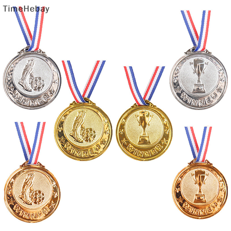 Timehebay เหรียญรางวัลฟุตบอล รางวัลรางวัล รางวัล รางวัล รางวัล รางวัล สีทอง สีเงิน สีบรอนซ์ ของเล่นสําหรับเด็ก ของขวัญ ของที่ระลึก กีฬากลางแจ้ง EN