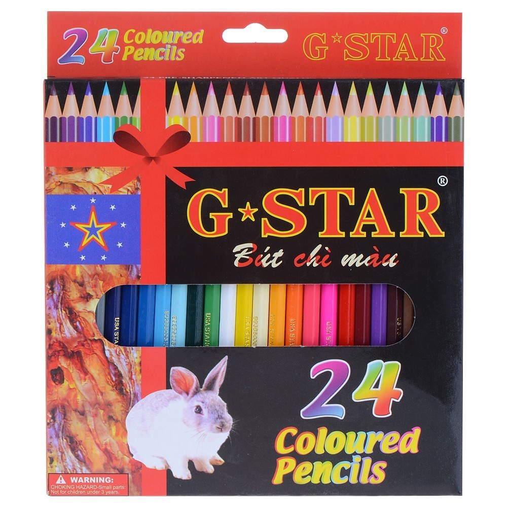 G-Star GSTAR G STAR 24 Color Pencils long tree.- ทูเถาเครื่องเขียน