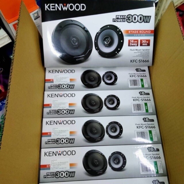 เครื่องเสียง Kenwood KFC-S1666 ลำโพงแกนร่วม6.5"