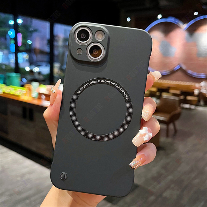 เคสโทรศัพท์มือถือ PC แข็ง แบบบางพิเศษ ไร้กรอบ ชาร์จไร้สาย บางพิเศษ สีดํา หลากสี สําหรับ VIVO V29 V27 V27e V25 V23 V23e Y78 Y36 Y27 iQOO Z7 Z7x X90 X80 X70 Pro - รูปที่ 2