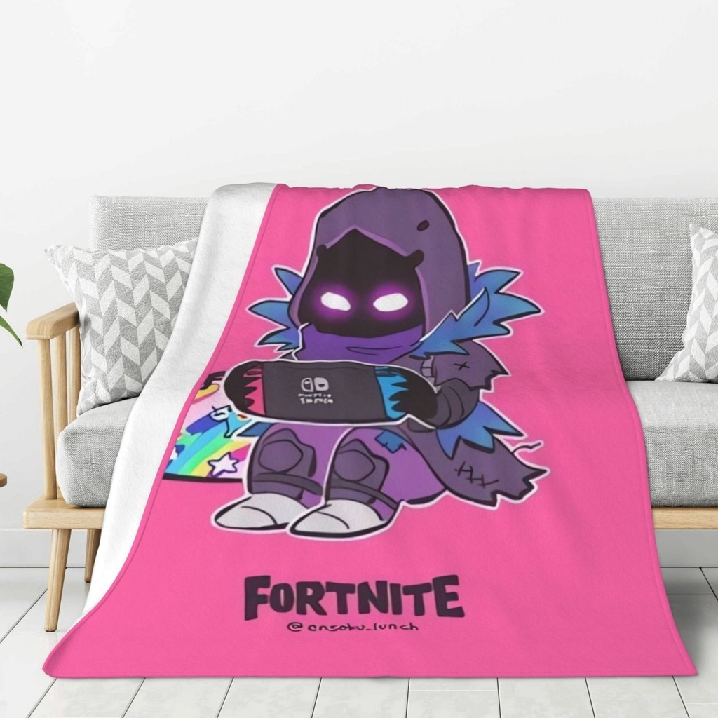 Fortnite Plush ผ้าห่มนุ่มสบายอบอุ่นเหมาะสําหรับเตียงโซฟาเด็กของขวัญแปลกใหม่สามารถปรับแต่งได้