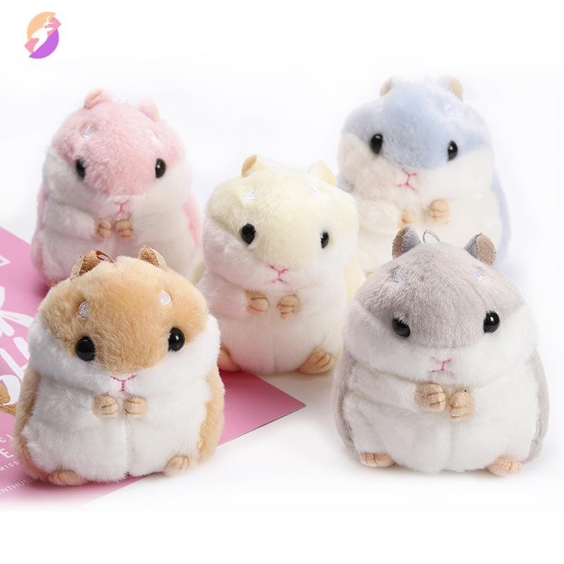 จี้ตุ๊กตาหนูแฮมสเตอร์ สัตว์น่ารัก ผ้ากํามะหยี่ขนนิ่ม ของเล่นสําหรับเด็ก ผู้ใหญ่ ตกแต่งบ้าน กระเป๋า หนูแฮมสเตอร์ ของเล่นสัตว์ ตกแต่ง