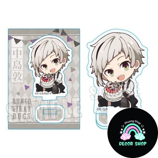 Standee Atsushi Atsushi Chuuya Doppo 5th Anniversary ver. Bungo Stray Dogs อุปกรณ์ตกแต่งโต๊ะเข้ามุมศ