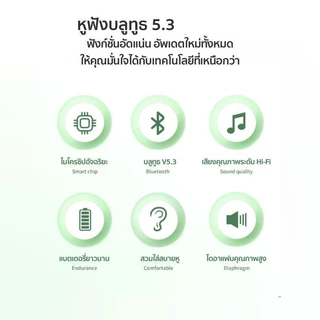 หูฟังบลูทูธไร้สาย หูฟังลูทูธ หูฟังTWS กันน้ำIPX5 เสียงดีมากHIFI มินิน่ารัก มีไมโครโฟน บลูทูธเวอร์ชัน5.3ล่าสุ รุ่นHK-3