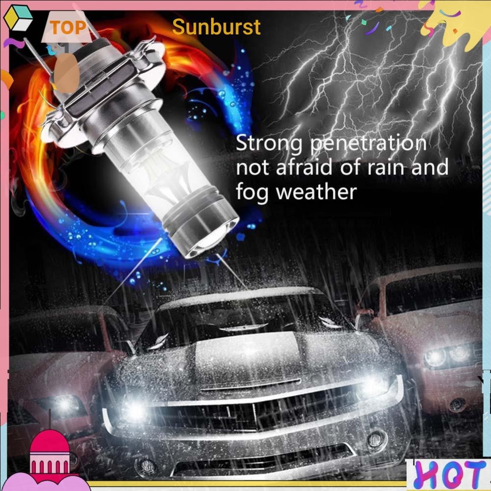 หลอดไฟตัดหมอก H4 100W 2828 20SMD LED พลังงานสูง สําหรับรถยนต์ 2 ชิ้น [Sunburst11.th]