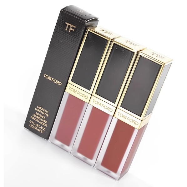 Tom Ford2024 Black Gold Velvet Matte Lip Glaze TF Advanced Liquid Lipstick 16-120-122-123-124-125-126-127-129