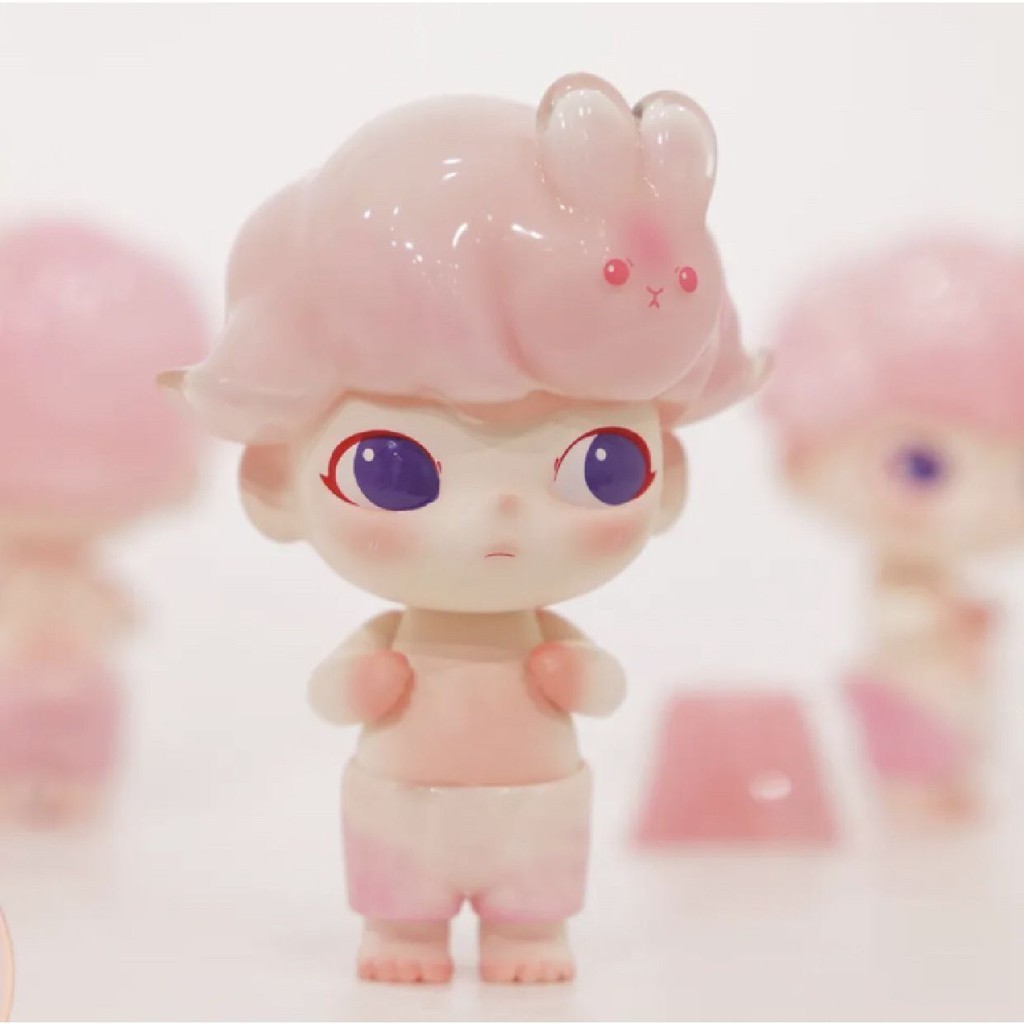 ของแท้ บอดี้ป๊อป Mart DIMOO Big Baby Cherry Blossom Jelly Rabbit Coffee Milk Limited Cute Pink Trend ins