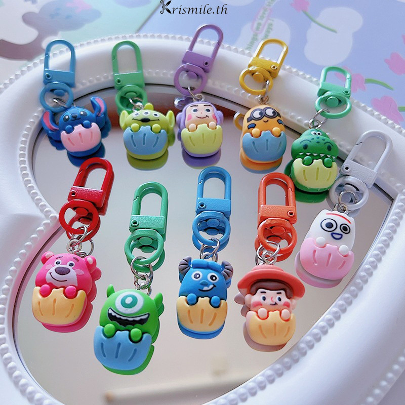 COD-ในไทย💖Toy Story เค้กพวงกุญแจกระเป๋าการ์ตูนจี้นักเรียนจี้สาวตกแต่ง-Kri