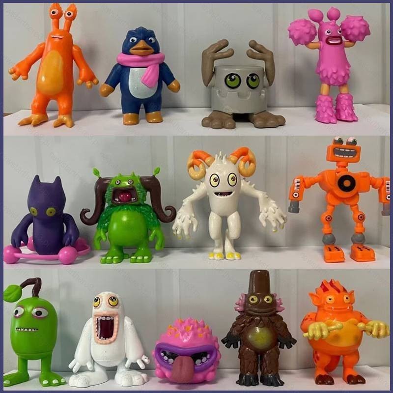 YE 13pcs My Sing Monsters Action Figure Ghazt Noggin Mammott Pango Furcorn Maw Drumpler PomPom ของเล