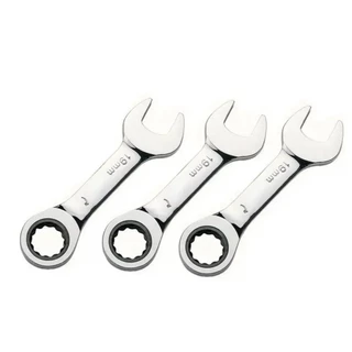 Kractige 6-19 มม.ด้ามสั้น Quick Ratchet ประแจ 72 ฟัน Multi-Functional แบบพกพาสั้น Dual-ใช้ Plum Blossom ประแจขนาดเล็กเครื่องมือ