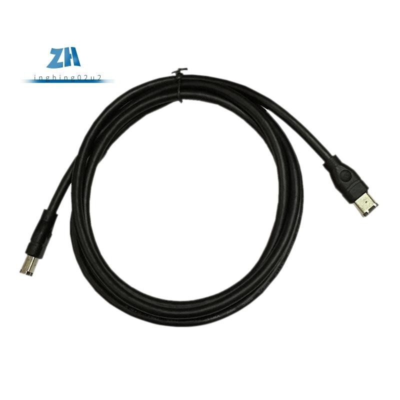 สายเคเบิล IEEE 1394 Firewire 400 เป็น Firewire 400 6 Pin 6 Pin ตัวผู้ และตัวผู้ 10 ฟุต สีดํา