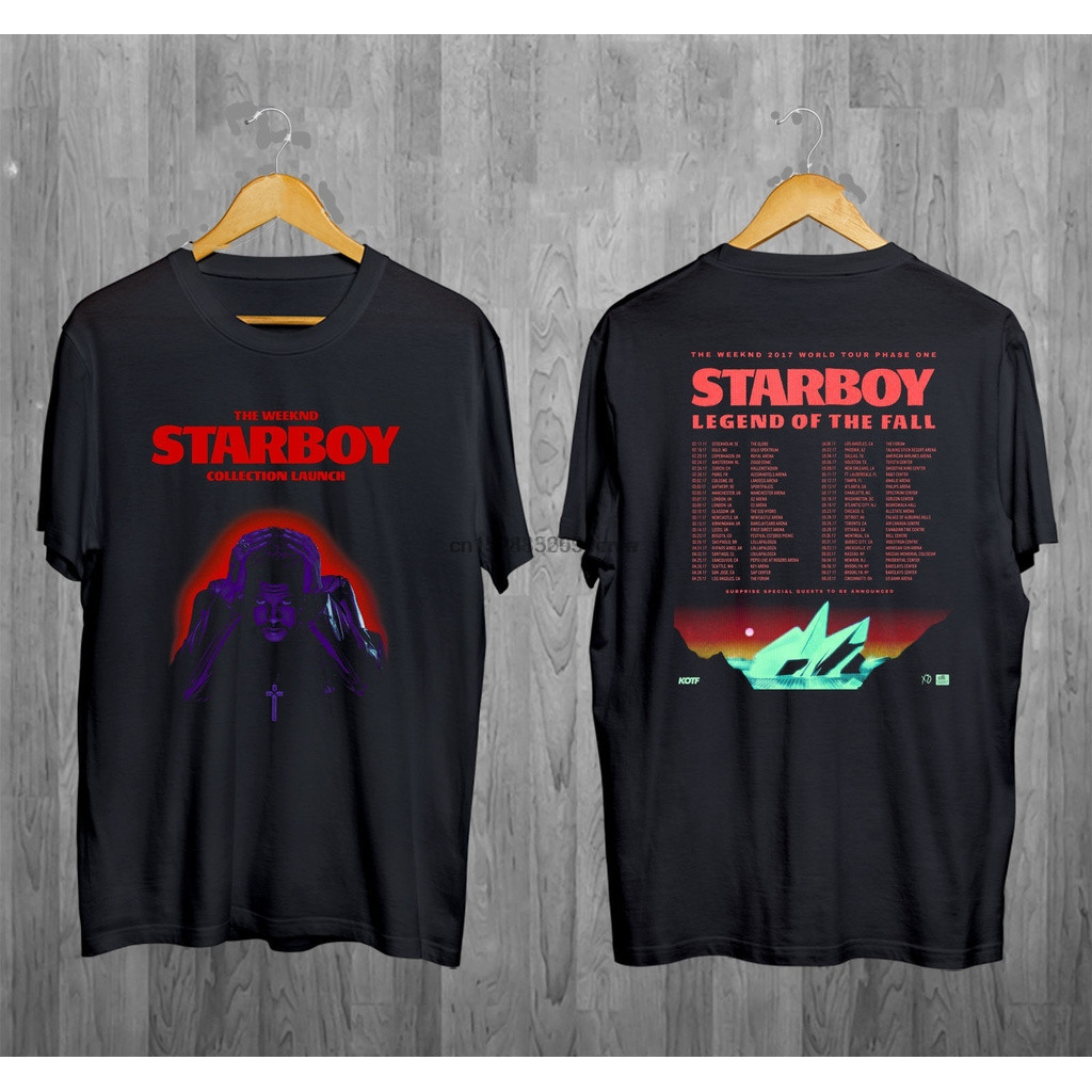 【HOT】 เสื้อยืด พิมพ์ลาย The Weeknd Tour Starboy Legend Of The Tour 2023 เสื้อยืดผู้ชาย
