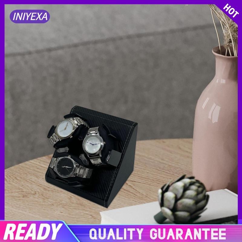 [Iniyexa] กล่องนาฬิกาข้อมืออัตโนมัติ หมุนได้ 3 ระดับ ชาร์จ USB สําหรับของขวัญ นาฬิกาข้อมือ เดสก์ท็อป
