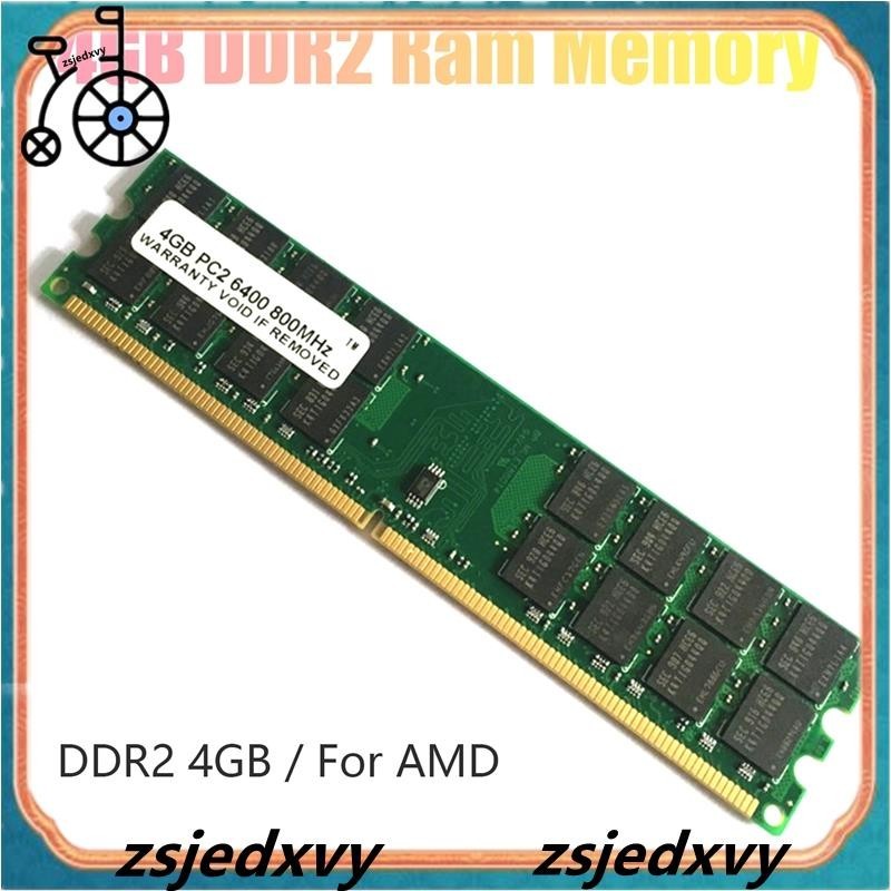 [zsjedxvy] หน่วยความจํา 4GB DDR2 800Mhz 1.8V PC2 6400 DIMM 240 Pins สําหรับเมนบอร์ด AMD