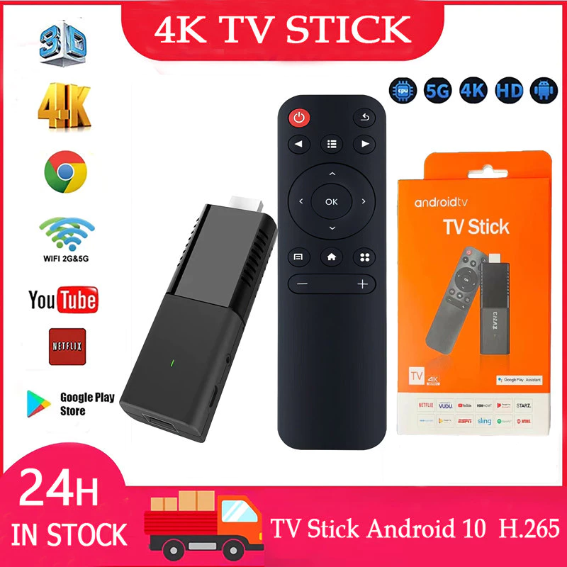 TV Stick 4K แอนดรอยด์ทีวีสติ๊ก แอนดรอยด์ทีวี รองรับภาษาไทย รองรับ Netflix/Youtube/Google 1080P Android 11 TV box Xiaomi