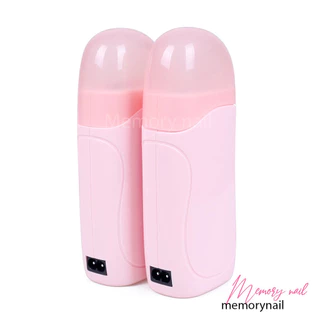 เครื่องอุ่นแว็กซ์แท่ง 2หัว สีชมพู สำหรับอุ่นแว๊กซ์กำจัดขนแบบแท่ง Strip wax (สีชมพู แท่งคู่ พร้อมฐาน)