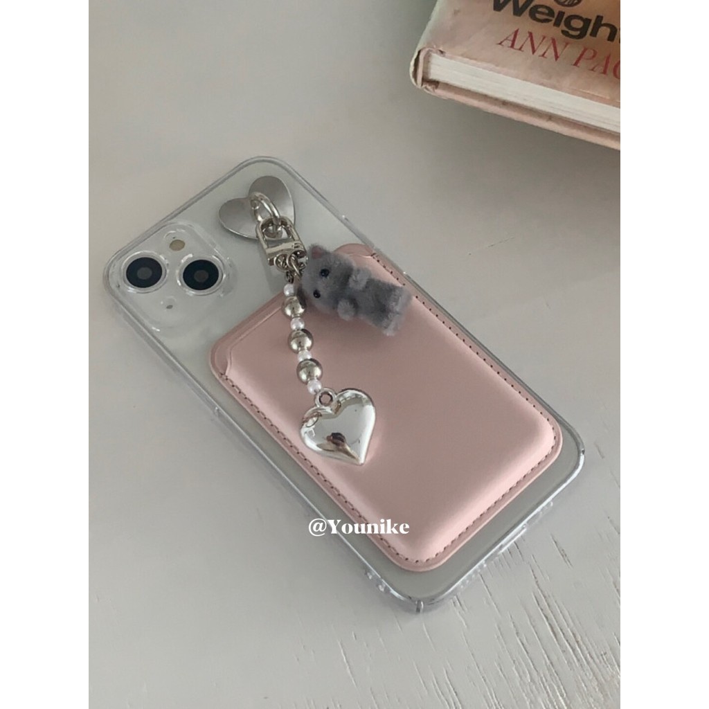 Niche ins เคสป้องกันโทรศัพท์มือถือแม่เหล็ก กันกระแทก ลายแมวน่ารัก สไตล์เกาหลี สําหรับ Apple iphone15pro 14promax 13 12 11