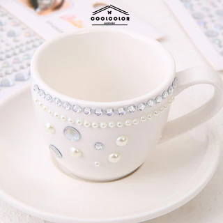 ในไทย💖สติกเกอร์เพชรพลอยเทียมไข่มุก3Dมีกาวในตัวสําหรับตกแต่งคิ้วใบหน้าร่างกายแต่งหน้าชั่วคราวDIYประดับกลิตเตอร์