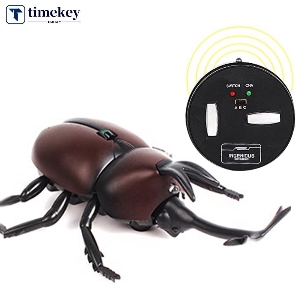 Timekey ของเล่นด้วงคราด มาสคาร่า แมลง เหมือนจริง รีโมตคอนโทรล อินฟราเรด M9T4