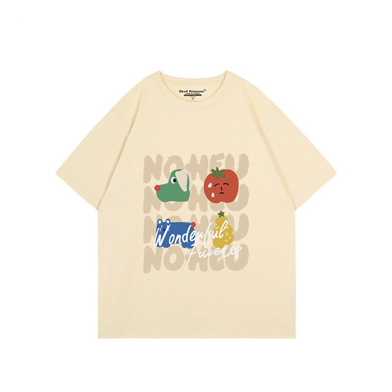 （พร้อมส่งจากกทม มาถึงใน 2วัน）เสื้อยืดยอดฮิตสไตล์ญี่ปุ่นและเกาหลี ลายการ์ตูน ใส่สบาย เสื้อเชิ้ตลำลอง oversize