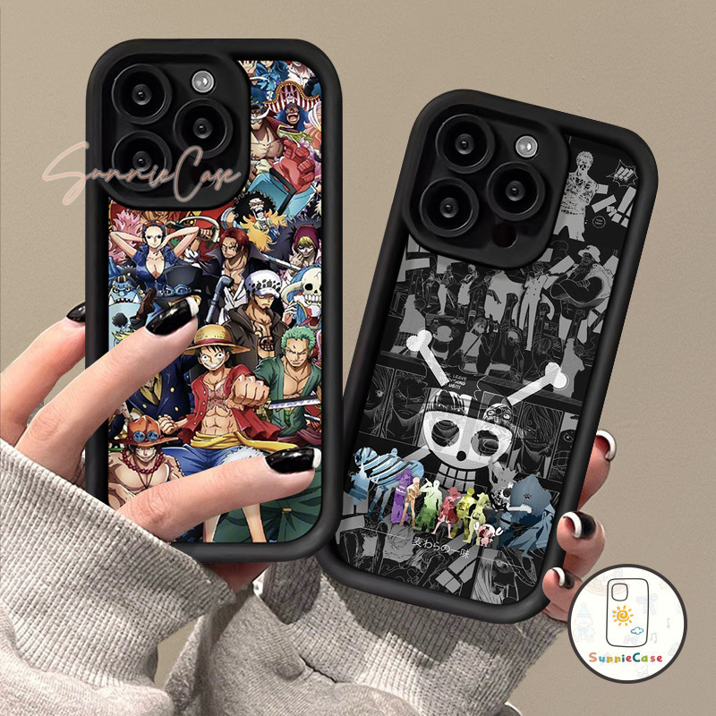 แฟชั่นการ์ตูน One Piece โปสเตอร์ คู่การ์ตูน สําหรับ iPhone 7Plus 13 15 14 11 12 Pro Max 6 15 8 7 6s 14 Plus XR X XS MAX