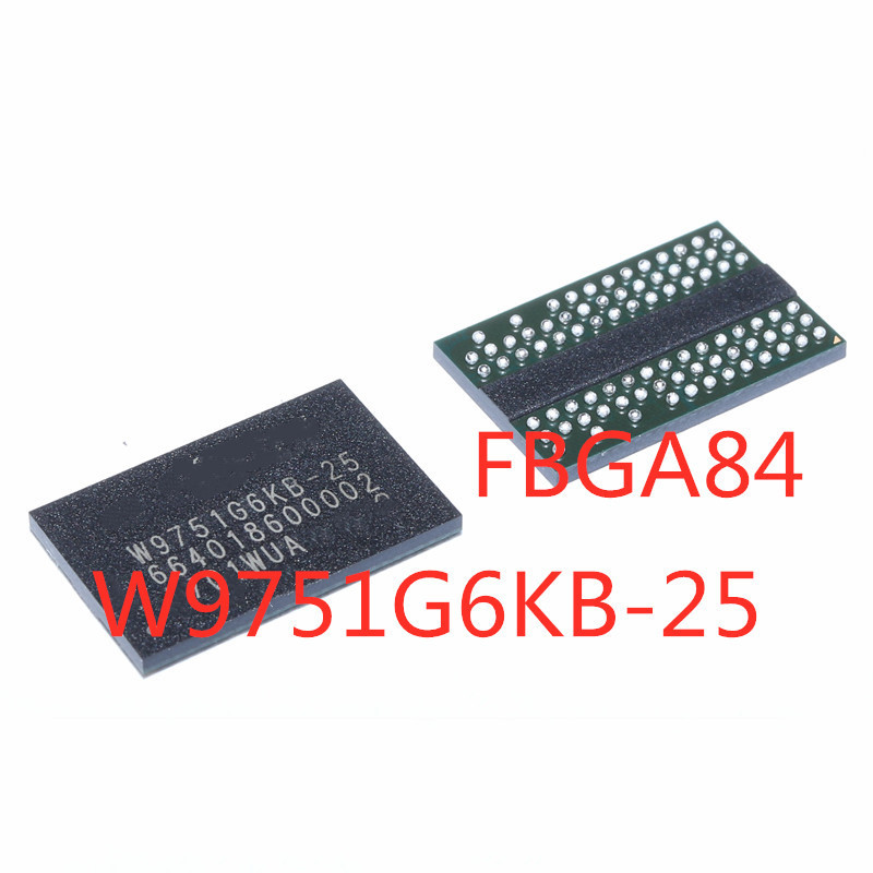5 ชิ้น/ล็อต 100% คุณภาพ W9751G6KB-25 W9751G6KB FBGA84 512Mbit DDR2 32M*16 หน่วยความจําชิป IC ใหม่เดิ