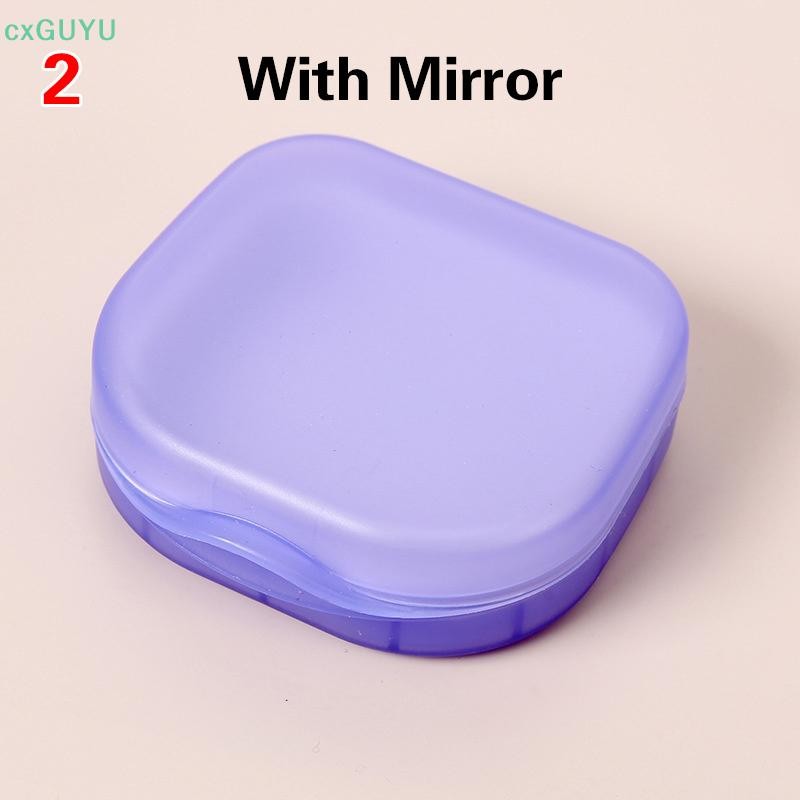 [cxGUYU] กล่องเก็บฟันปลอมผู้สูงอายุกล่องฟันปลอมแบบพกพาวงเล็บที่มองไม่เห็นจัดฟันรีเทนเนอร์กรณีที่มีฝาปิดภาชนะกันฝุ่น ราคา - รูปที่ 5